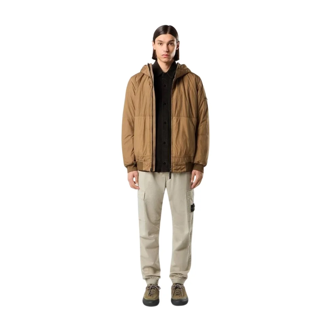 Мужские брюки-джоггеры Stone Island Regular-tapered-fit With Elastic Waist, песочный