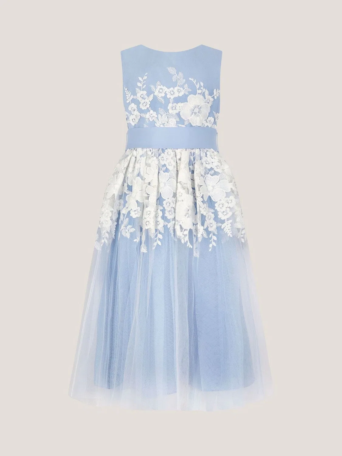 Платье с цветочной вышивкой Felicity Monsoon, Pale Blue — фото 2
