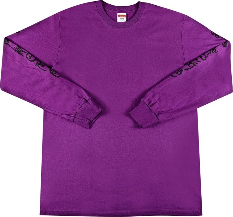 Лонгслив Supreme Clayton Patterson Long-Sleeve Tee 'Light Purple', фиолетовый — фото 2