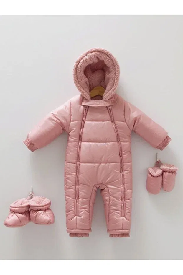 Детский комбинезон для новорожденных с длинным рукавом Caramell, Dark Pink