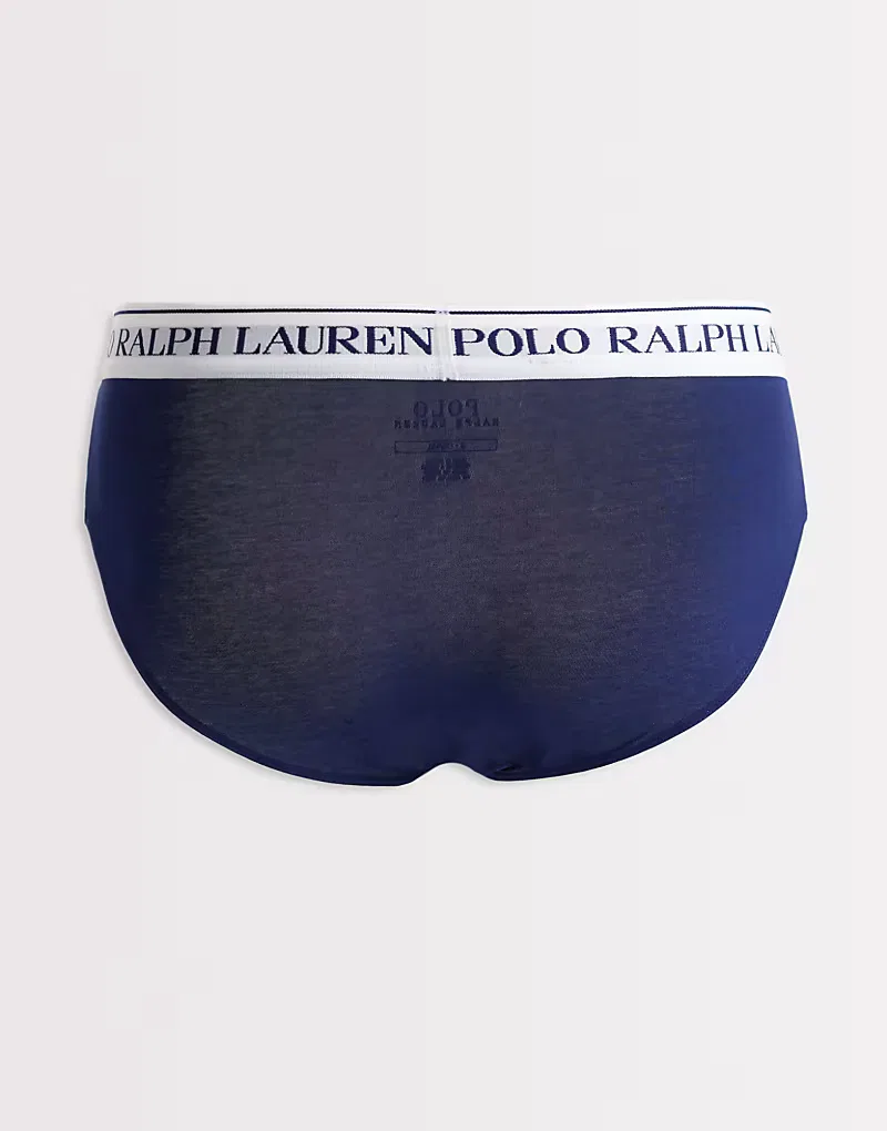 Трусы-брифы 3 шт Polo Ralph Lauren, темно-синий/серый — фото 3