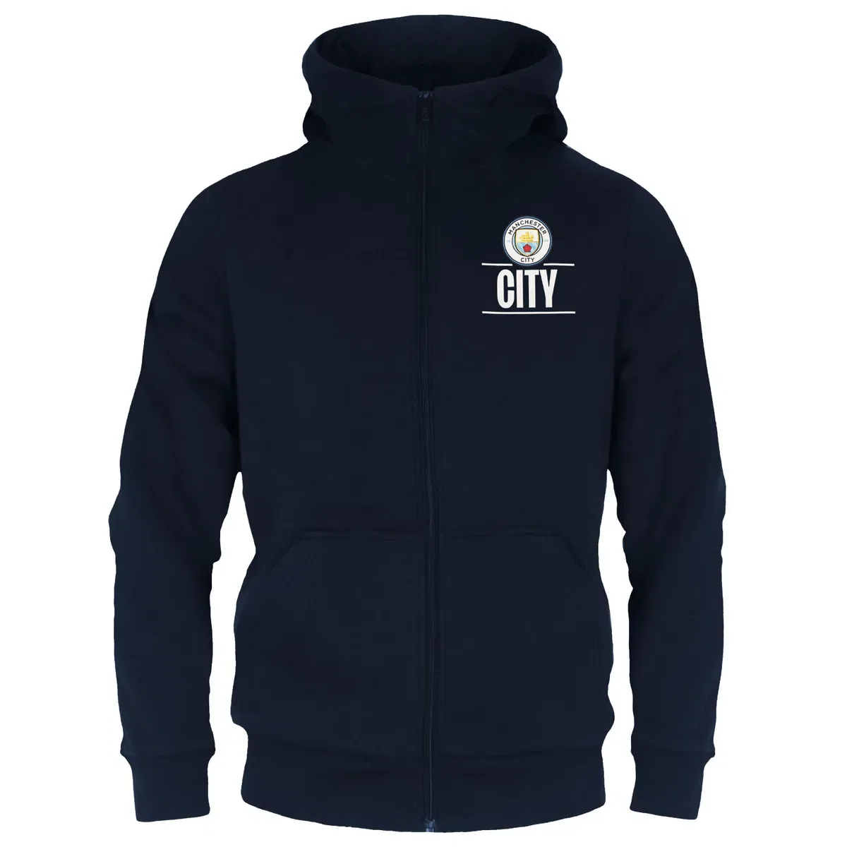 Детский худи на молнии Manchester City Fc, Navy