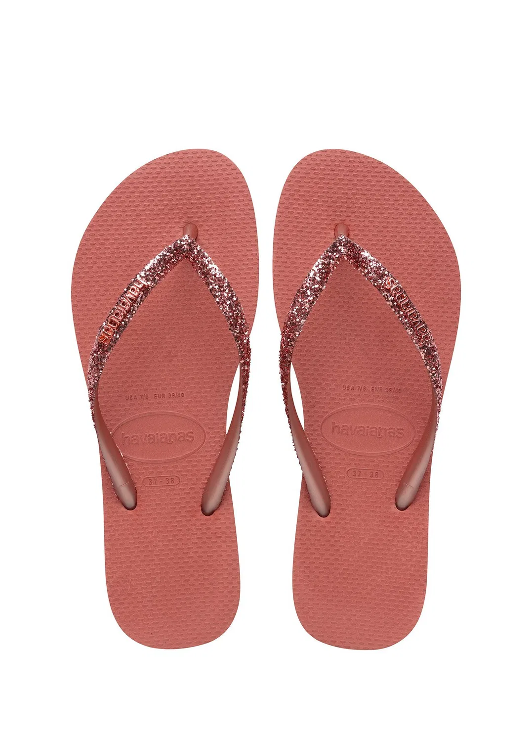Вьетнамки Havaianas Slim Glitter, light green