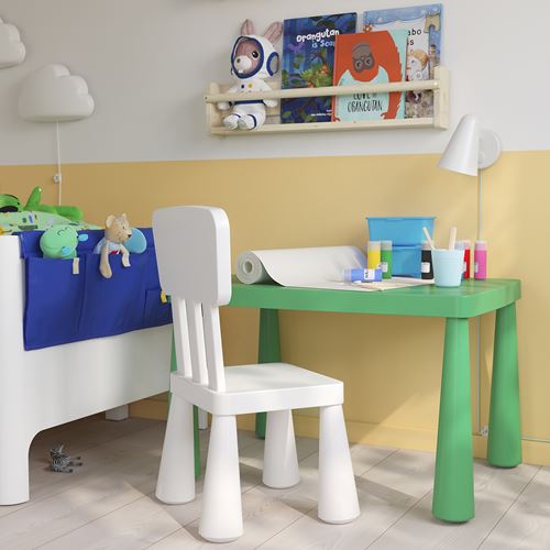 Детский стол IKEA MAMMUT, 77х55 см, зеленый — фото 3