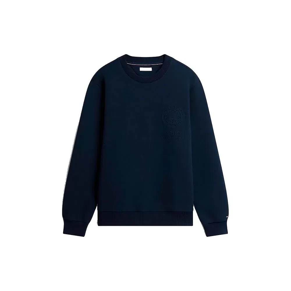 Мужской свитшот с фактурным плетением Tommy hilfiger, Blue — фото 3