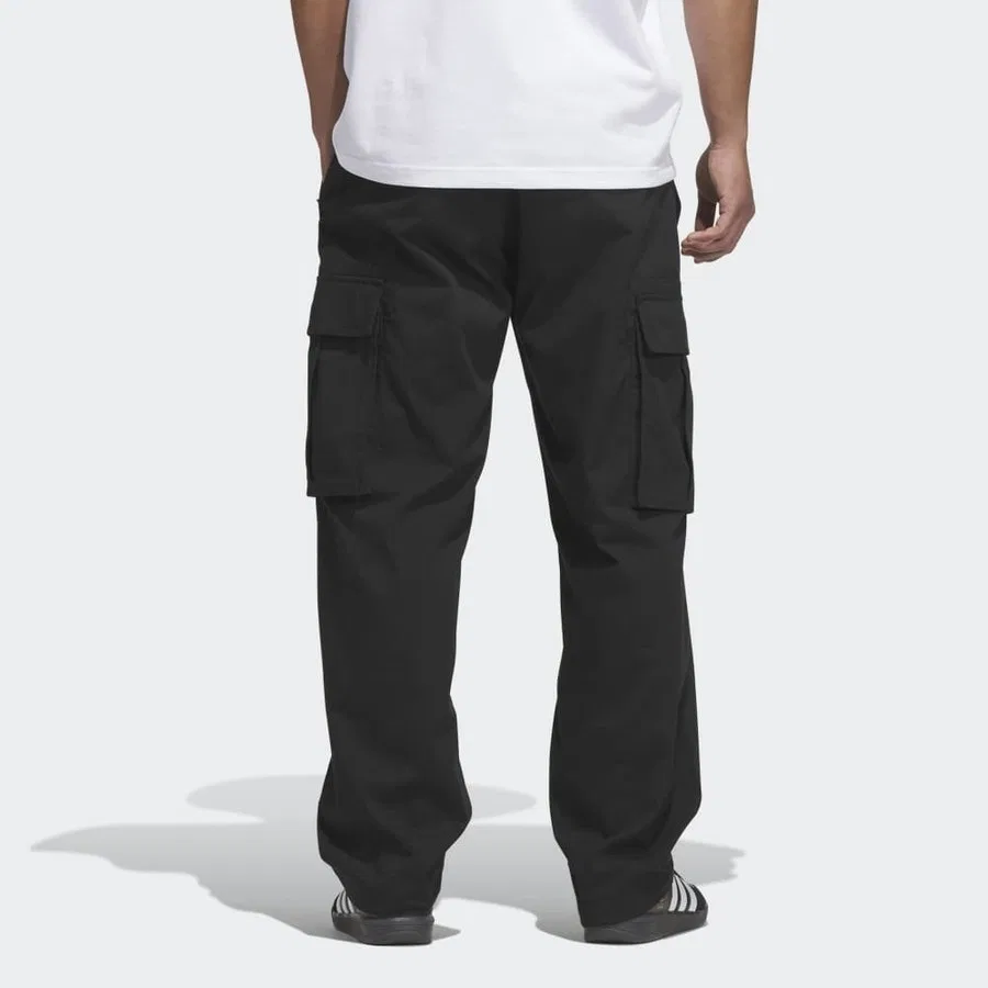Спортивные штаны-карго с широкими штанинами и карманами adidas KS6775 Fsbs Cargo Pant, Черный — фото 2