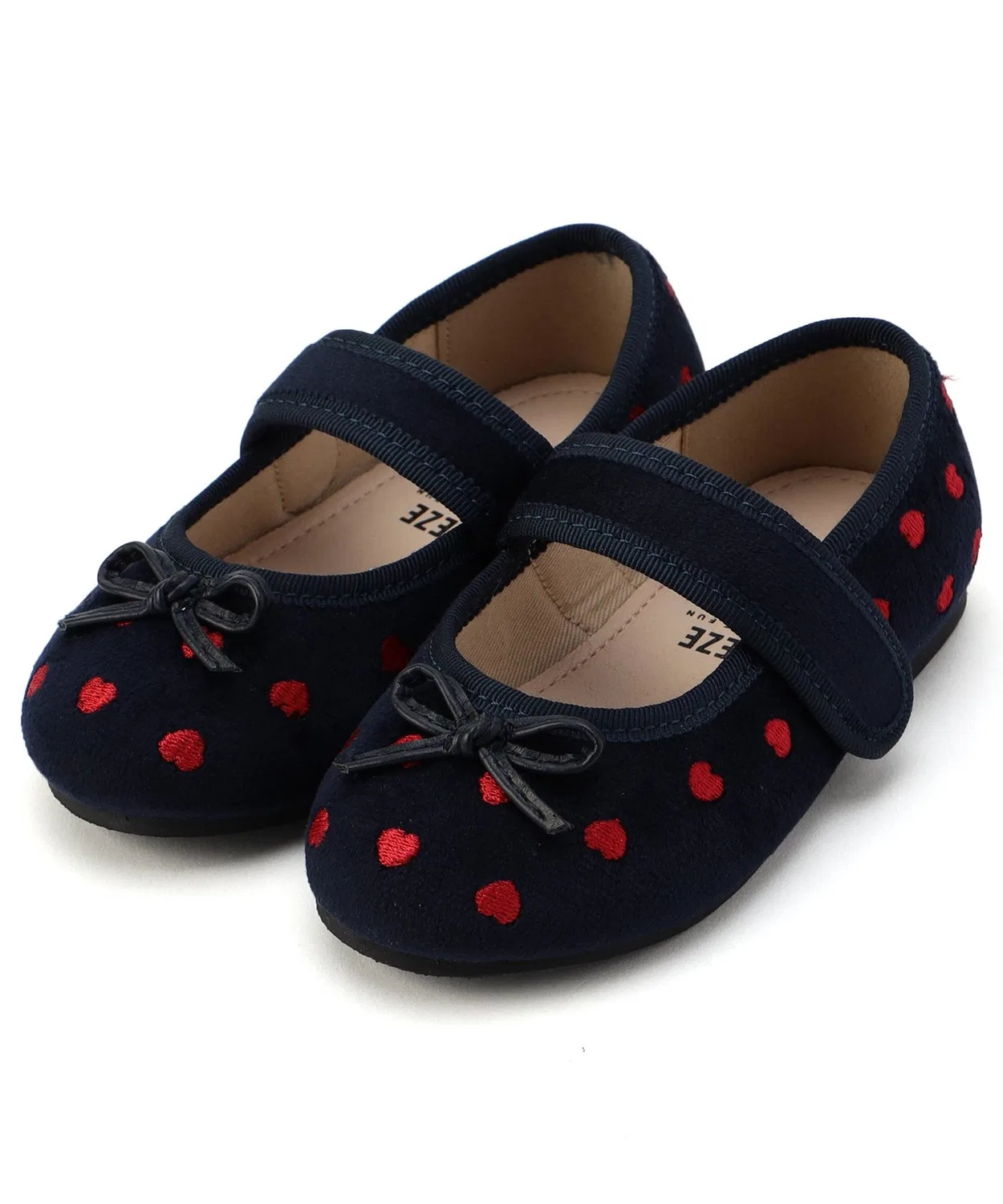 Детские туфли-лодочки из велюра в клетку с ремешком BREEZE, Navy — фото 3