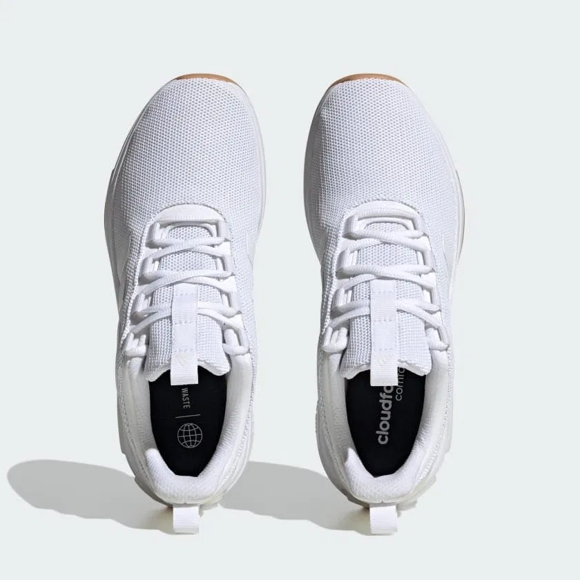 Детские кроссовки на липучке Racer Tr23 Adidas, White Shoe White Rubber 3 — фото 3