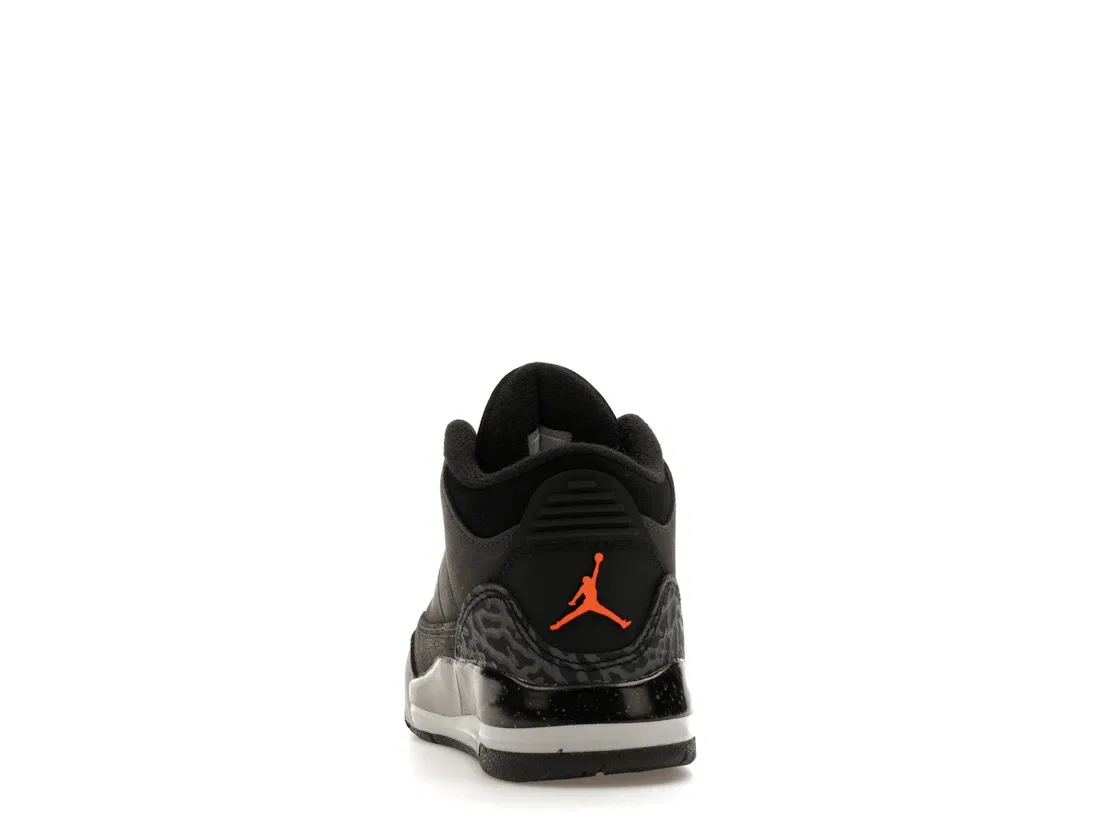 Детские кроссовки Lifestyle Fear Pack Jordan 3 Retro Jordan, Night Stadium/Total Orange-Black-Flat Pewter-Neutral Grey — фото 4