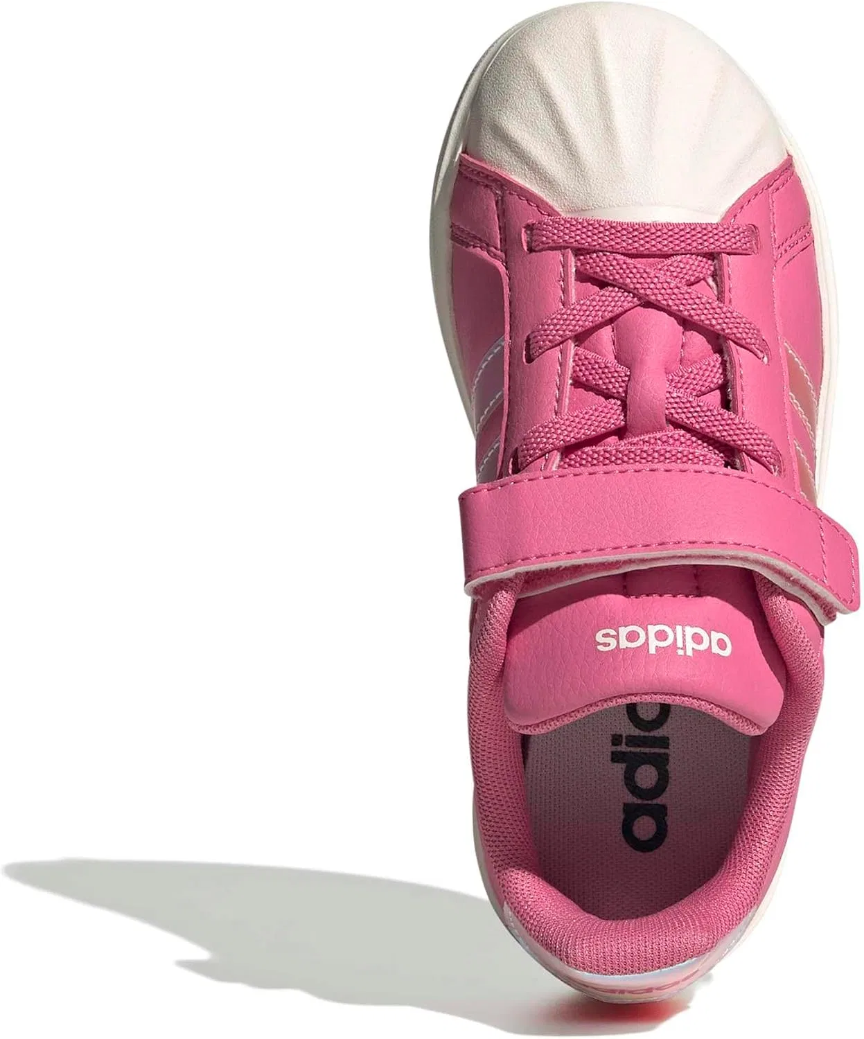 Детские кроссовки для мальчиков с принтом Streettalk adidas, Pink Fusion/White/Wonder Quartz — фото 2