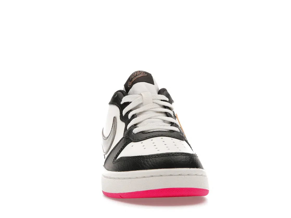 Детские кроссовки Lifestyle Nike Court Borough Low 2, Summit White/Off Noir/Pink Prime/Metallic Pewter — фото 2