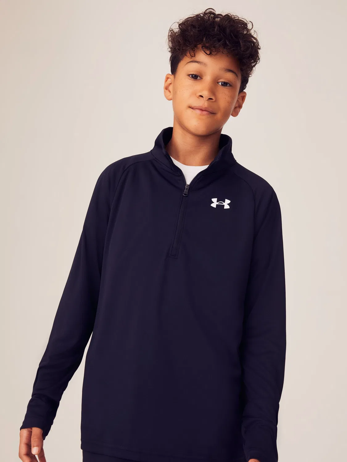 Свитшот Tech 2.0 1/2 Zip Under Armour, черный — фото 3