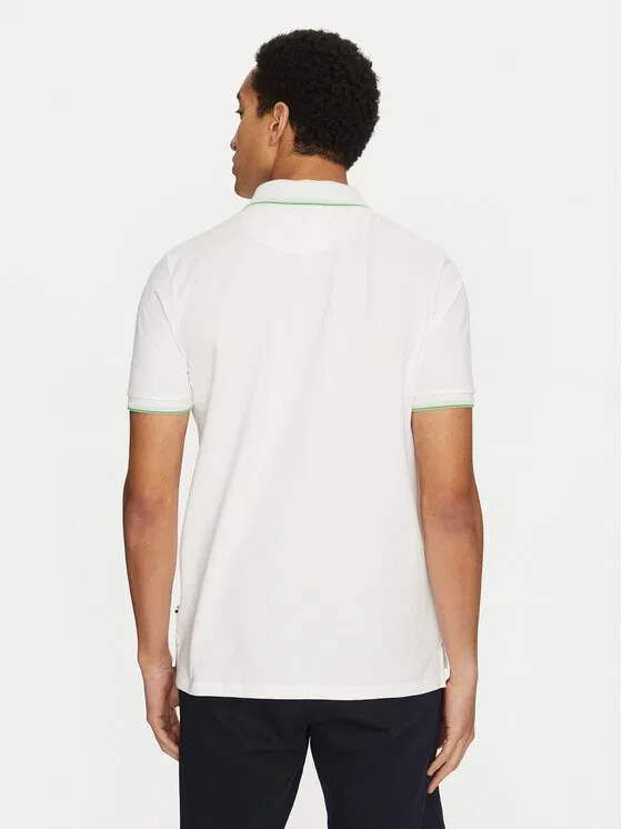 Поло regular fit U.S. Polo Assn., белый — фото 3