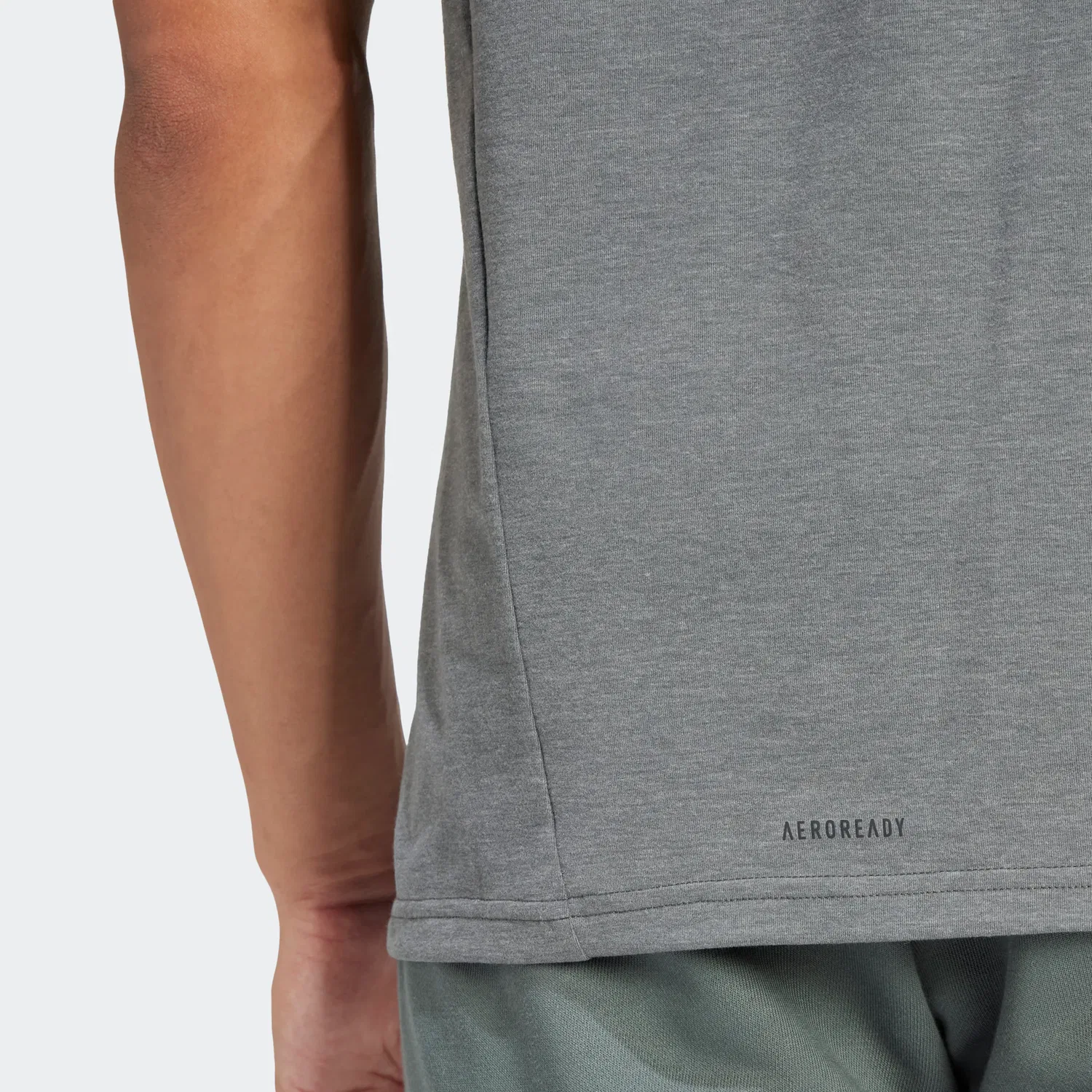 Мужская тренировочная топ-майка с технологией AEROREADY Adidas Performance, Grey — фото 4