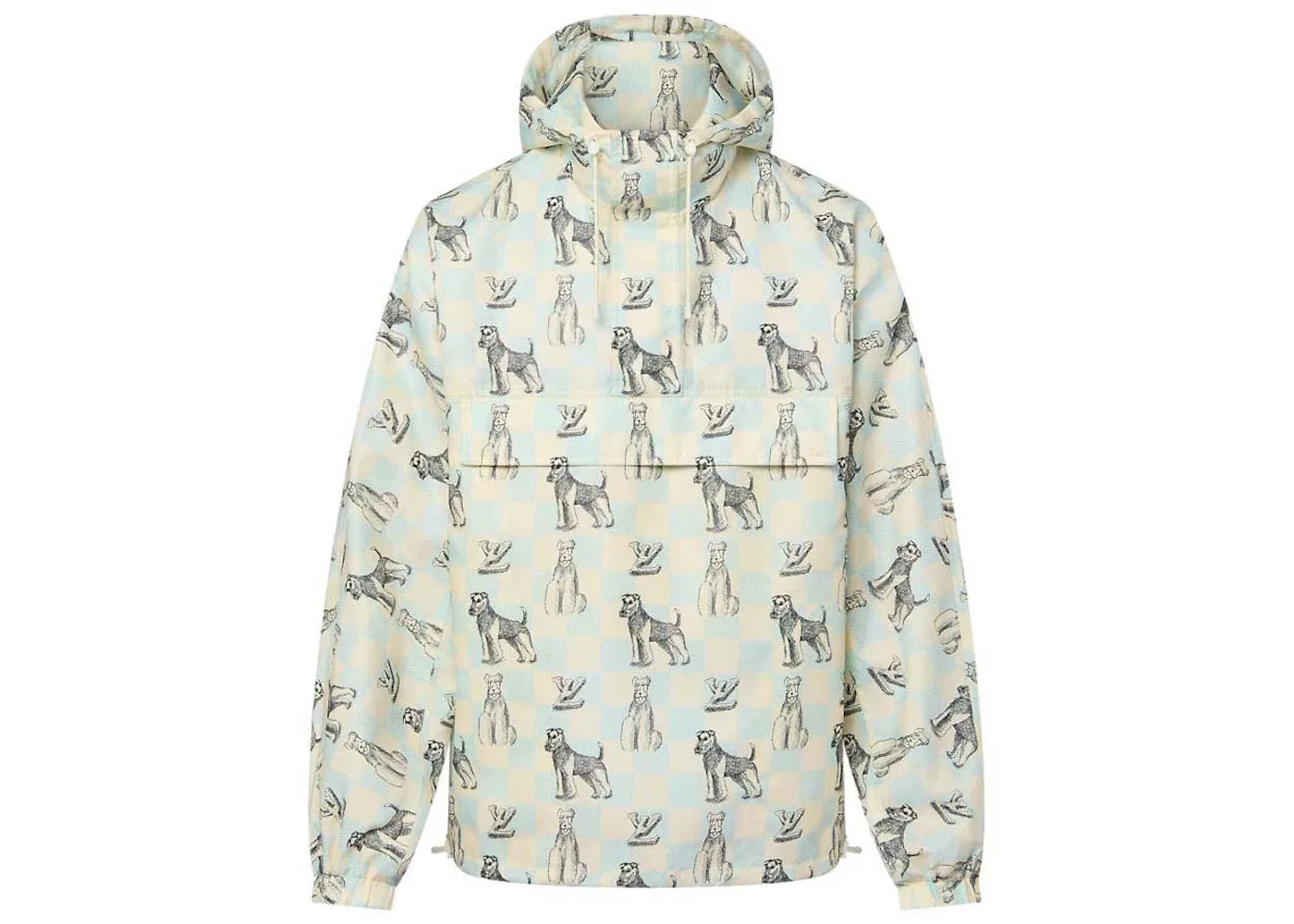 Мужская куртка-анорак с принтом Damier Anorak Louis Vuitton, Blue/White