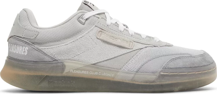 Кроссовки pleasures x club c legacy 'pure grey' Reebok, серый - фото