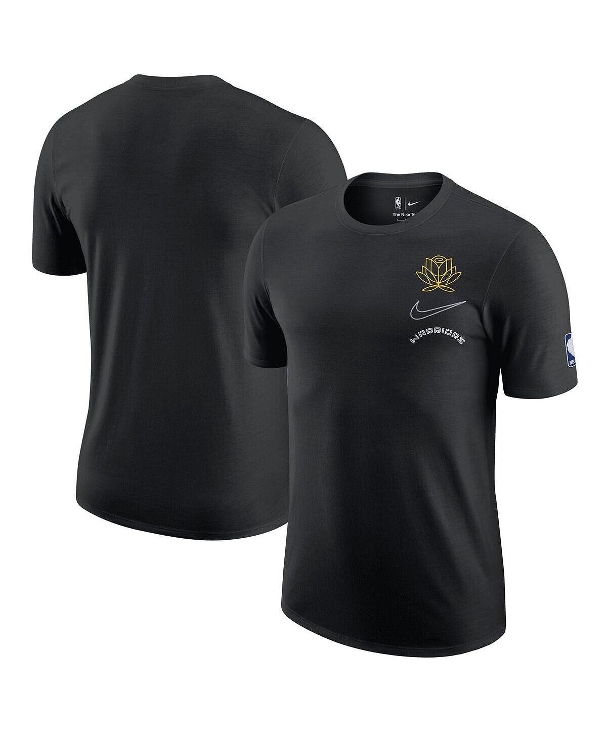 

Мужская черная выстиранная футболка golden state warriors 2022/23 city edition courtside max90 vintage-like Nike, черный