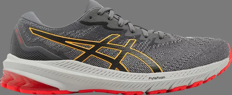 

Кроссовки gt 1000 11 4e wide 'sheet rock red' Asics, серый