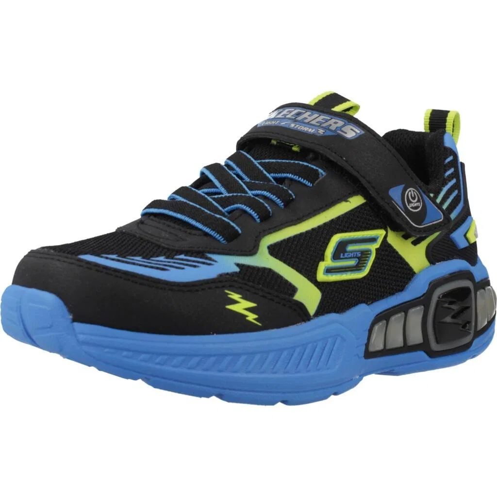 Детские кроссовки со светящейся подошвой Skechers Light Storm, Schwarz