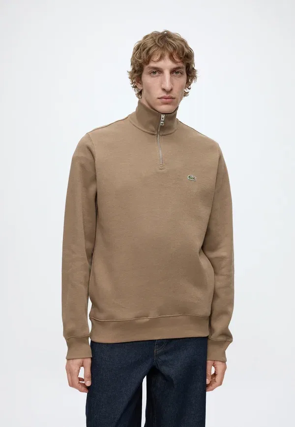 Толстовка Lacoste Классическая, Однотонная, Синяя
