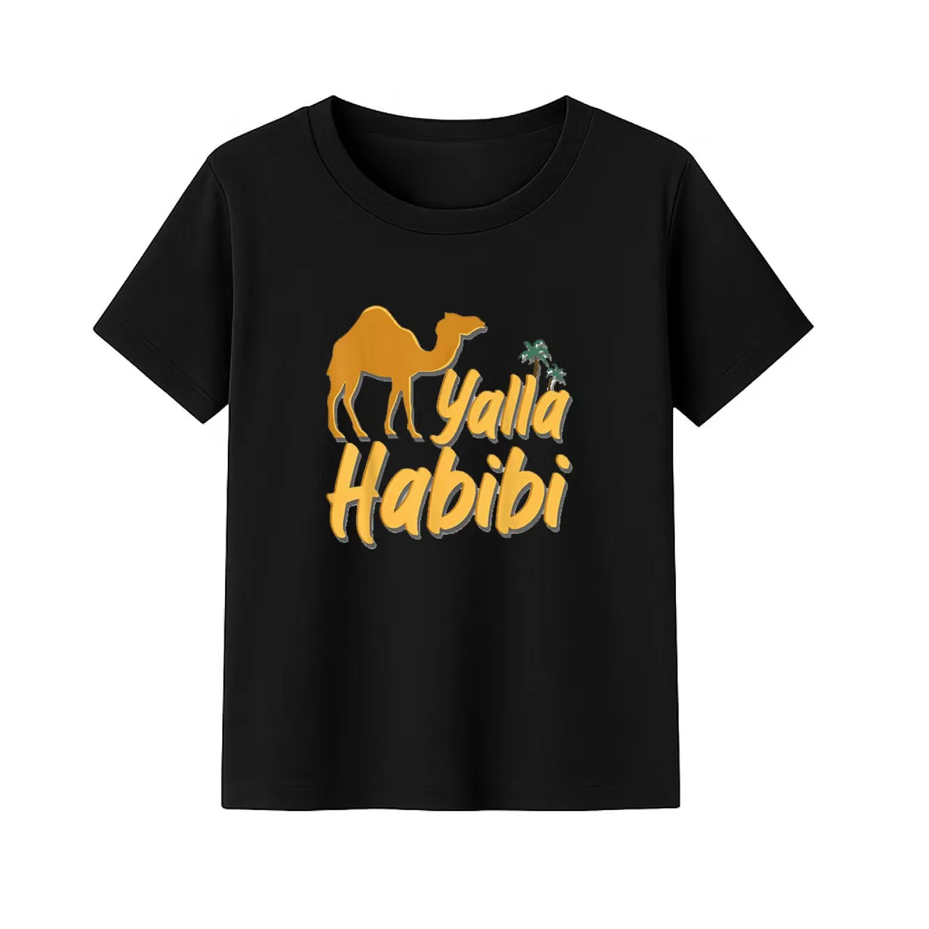 Футболка с принтом Yalla Habibi Camel Graphic Yoo Street, черный
