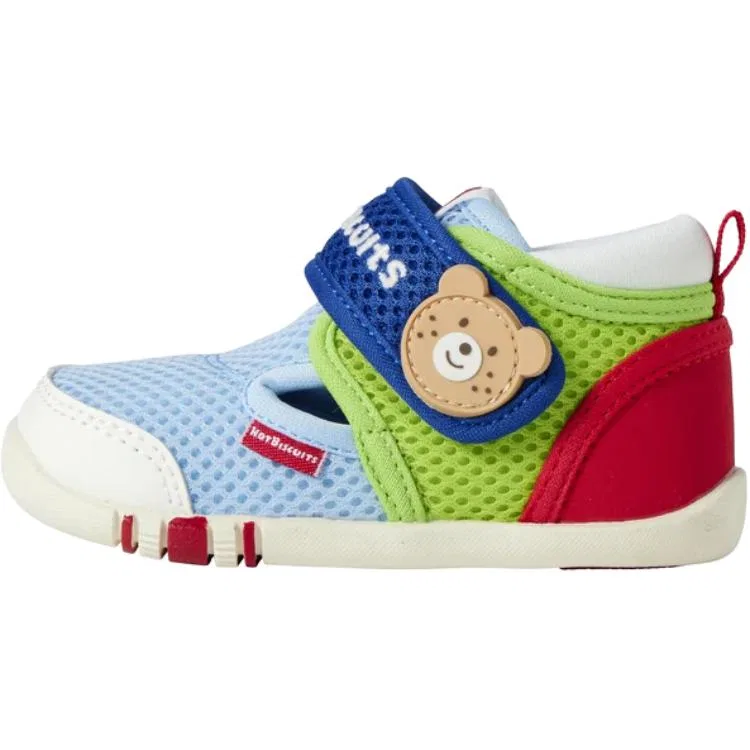 Детские пинетки MIKI HOUSE Double Russell Pre Walking Shoes & Sock Shoes, Blue Green Red