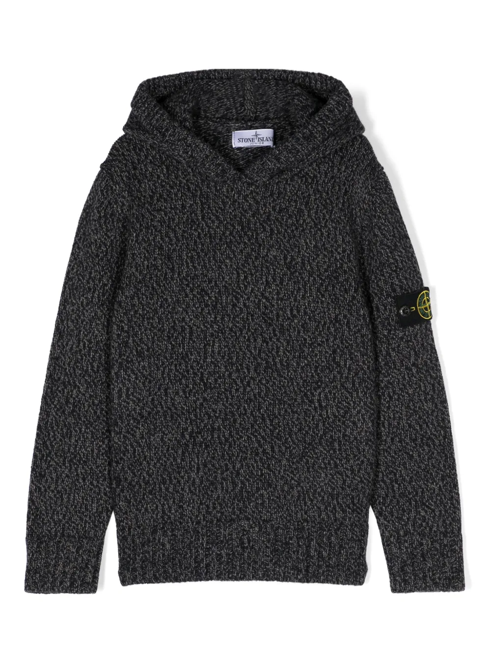 

Джемпер с капюшоном и нашивкой Compass Stone Island Junior, синий