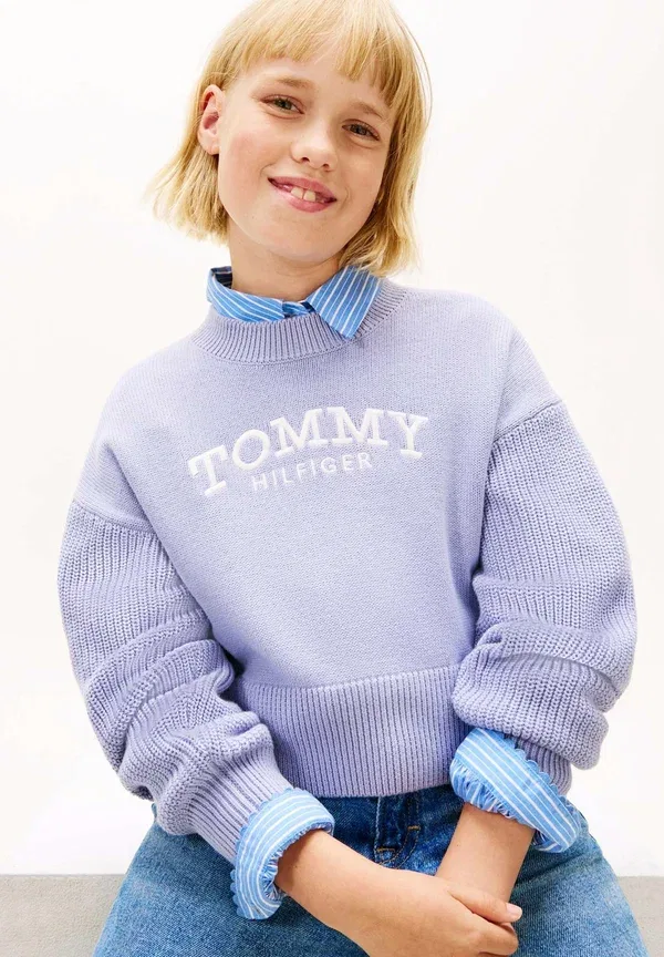 Джемпер из 100% хлопка Jumper Tommy Hilfiger, Periwinkle Dusk — фото 4