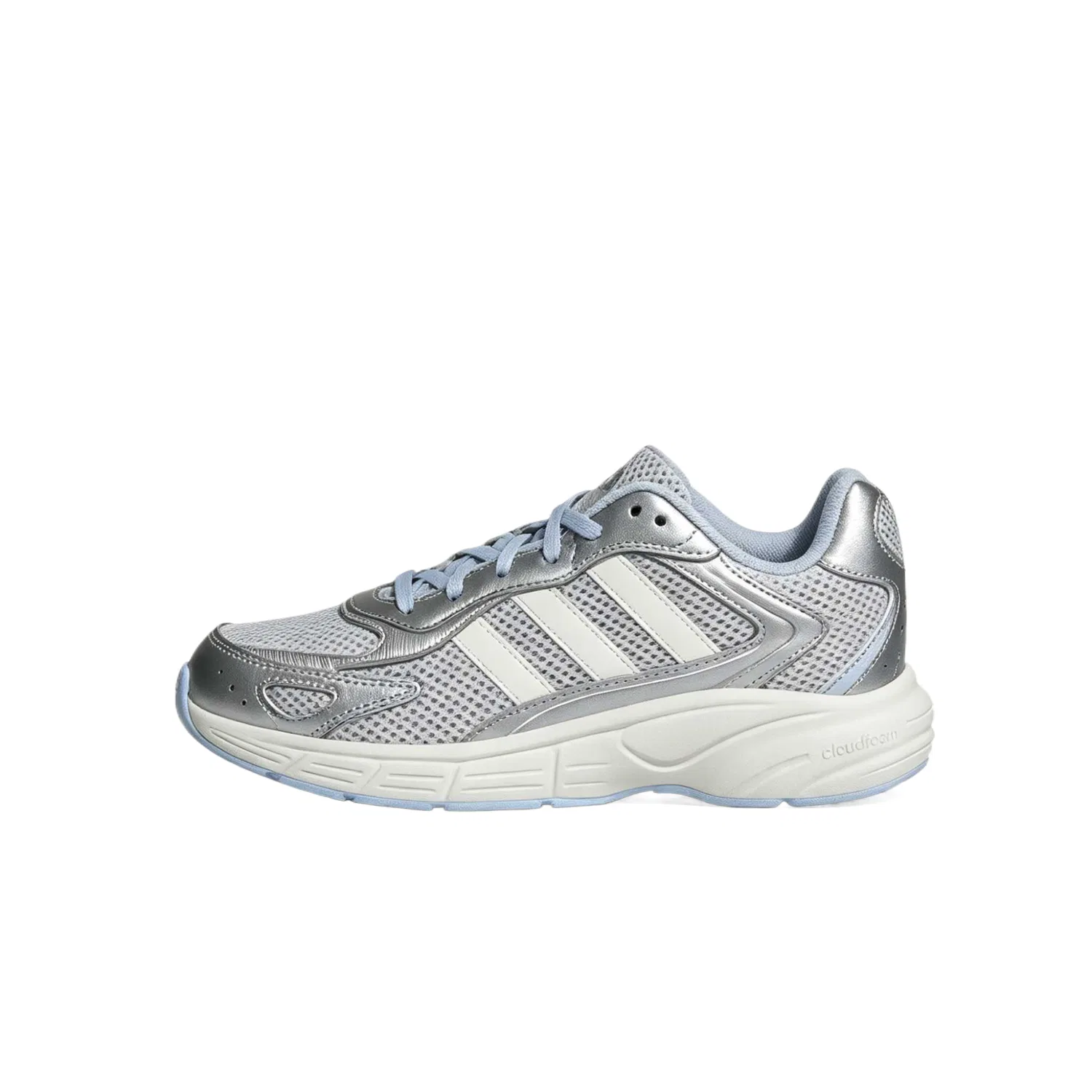Детские кроссовки для мальчиков и девочек с принтом ECLYPTIX 2000 Adidas, Pattern Gray Metallic Silver Bright White Crystal Blue
