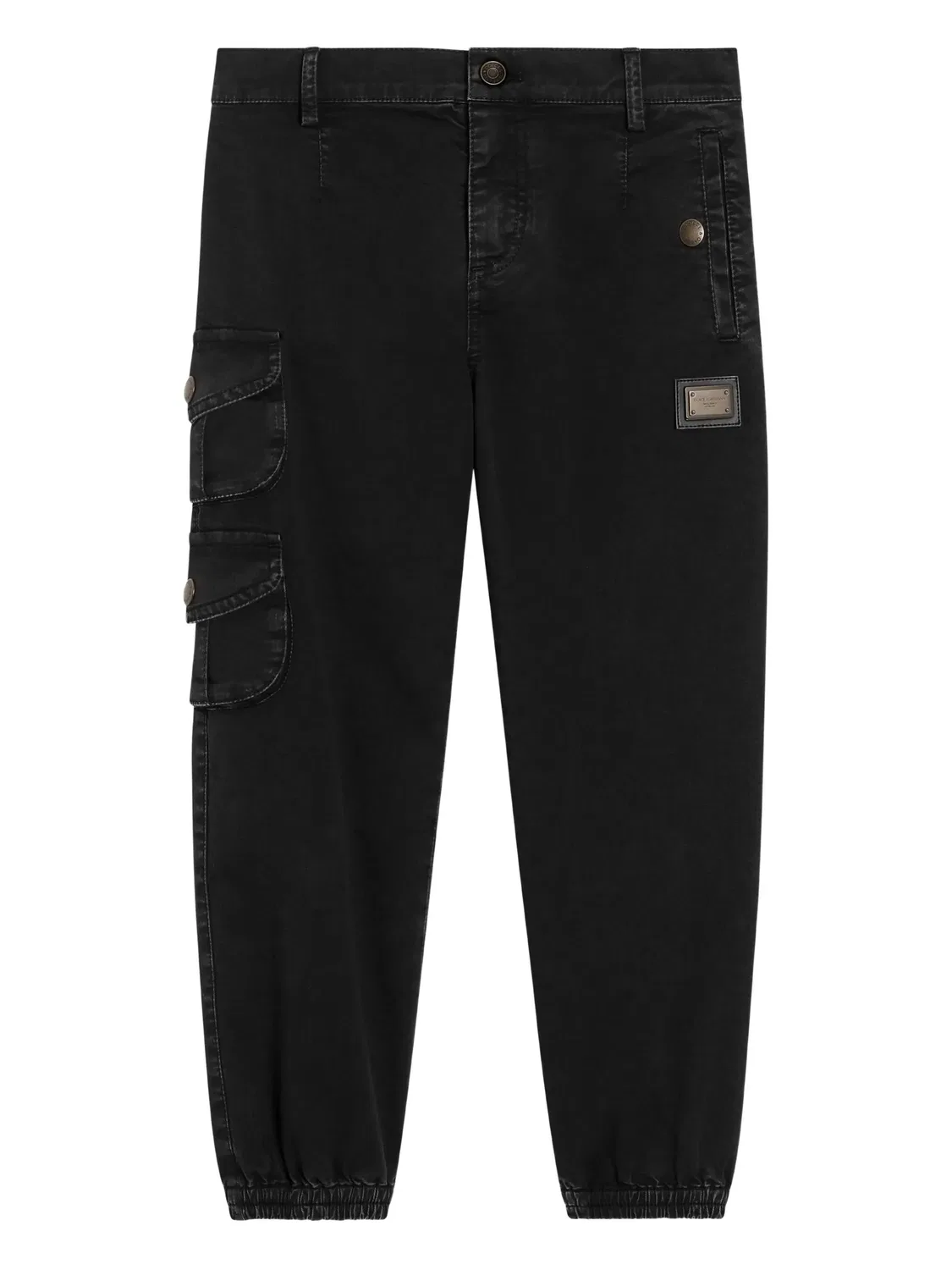 Зауженные брюки Dolce & Gabbana Kids, черный