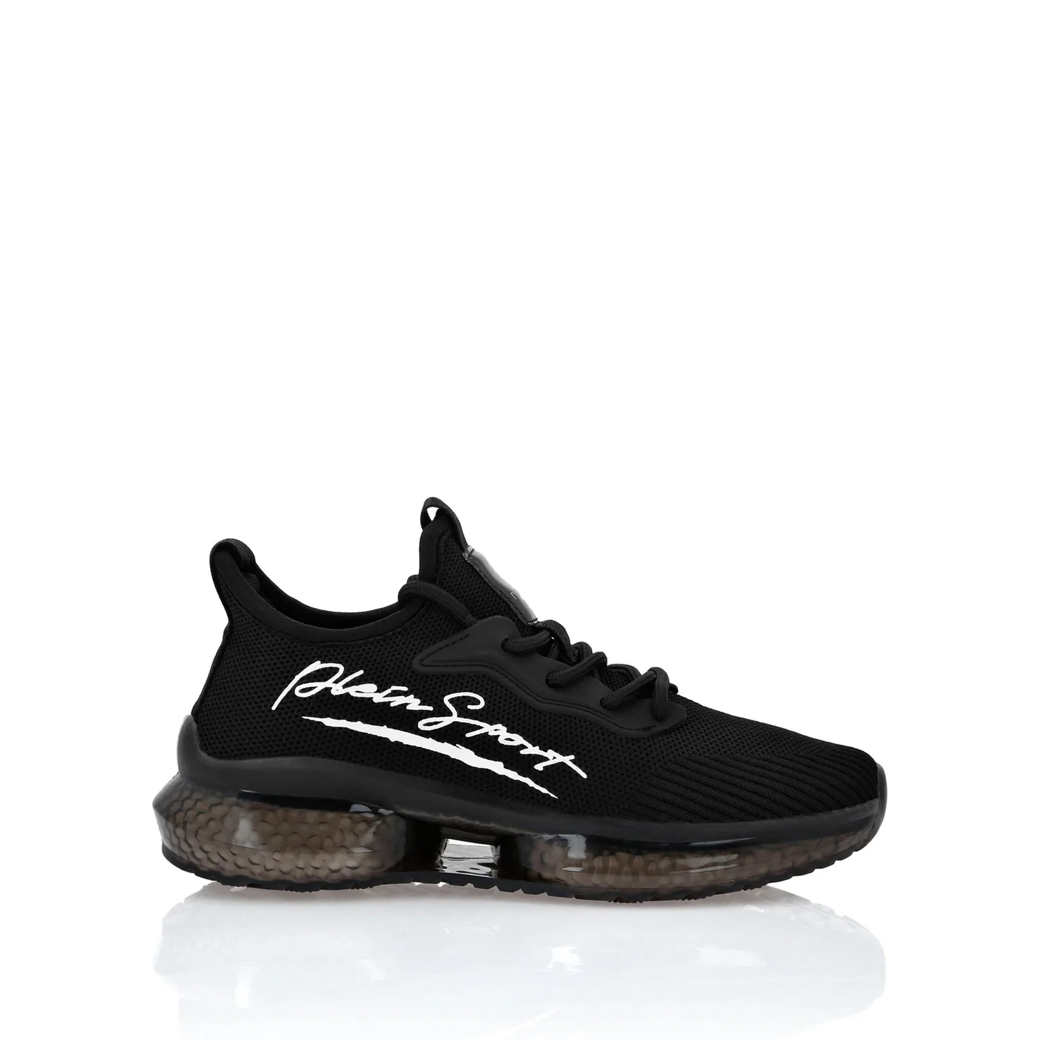 Детские белые кроссовки с логотипом PLEIN SPORT, Black