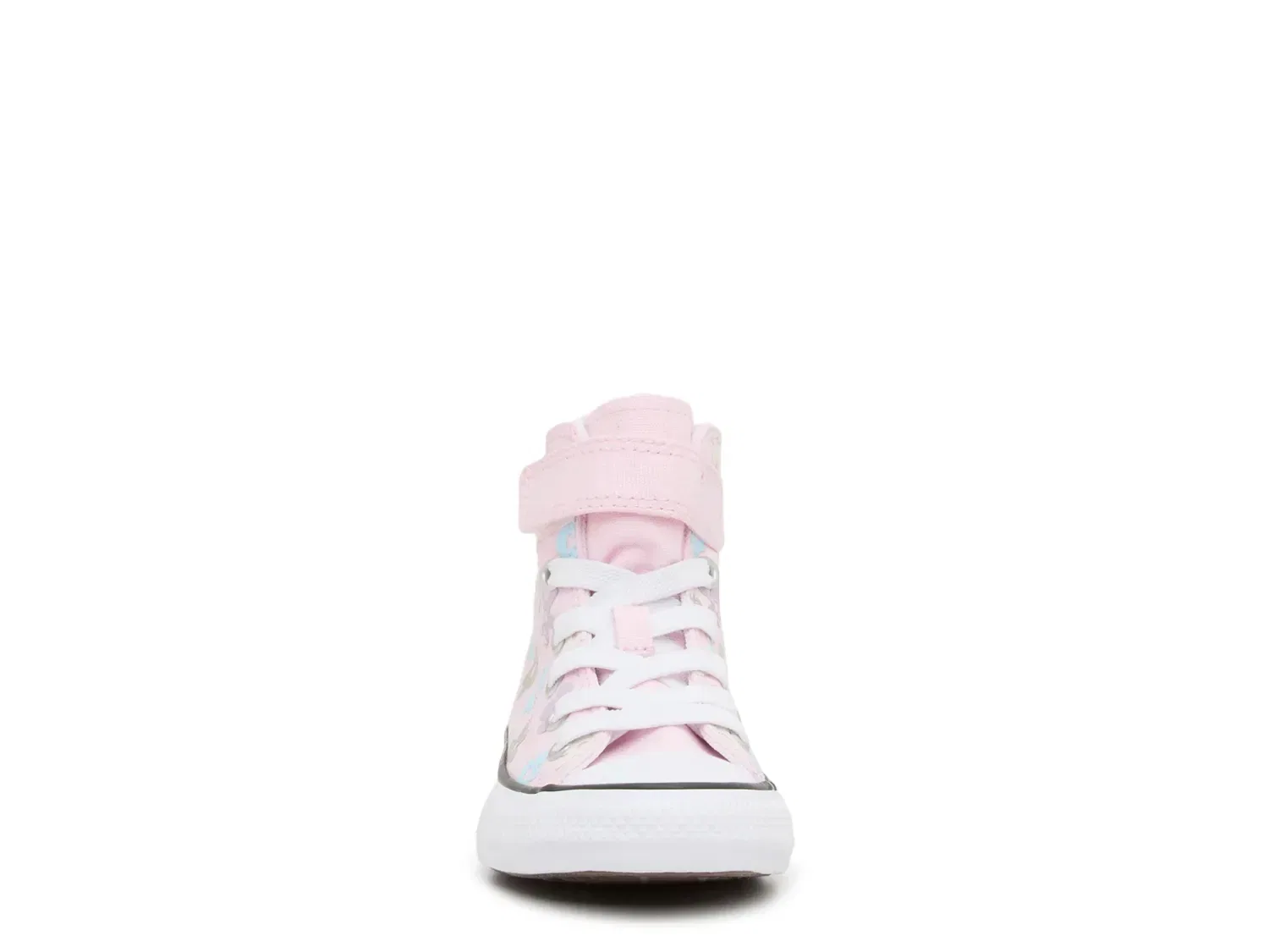 Кеды высокие Chuck Taylor All Star Floral 1V, Converse, светло-розовый флорал — фото 2