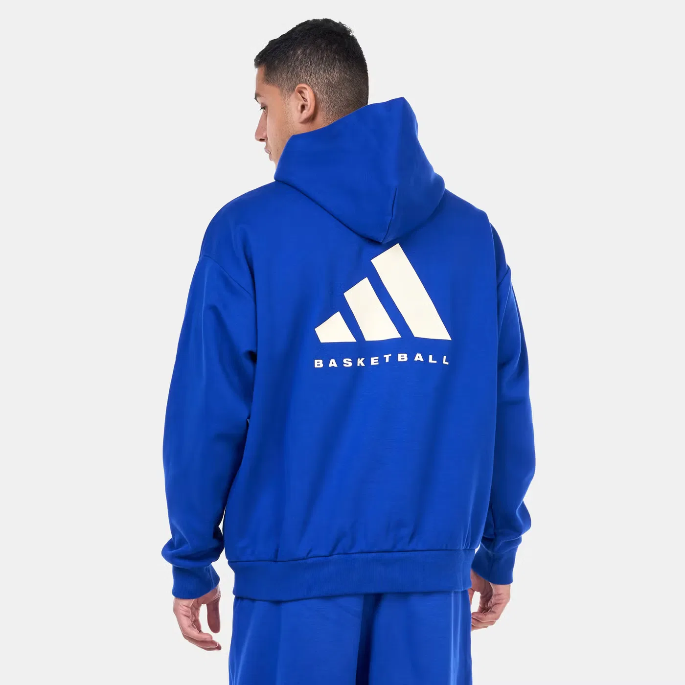Худи баскетбольное с логотипом Adidas, синее — фото 3