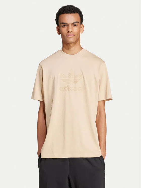 Футболка regular fit Mono Adidas, бежевый