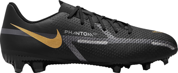 Бутсы Nike Phantom GT2 Academy MG GS 'Black Metallic Gold', черный - фото