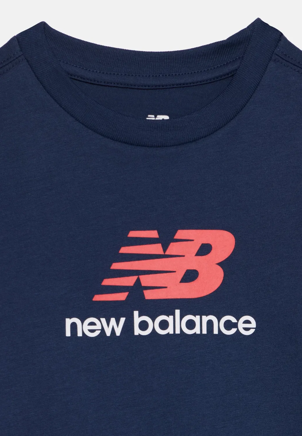 Футболка с принтом и логотипом Stacked New Balance, Navy — фото 4