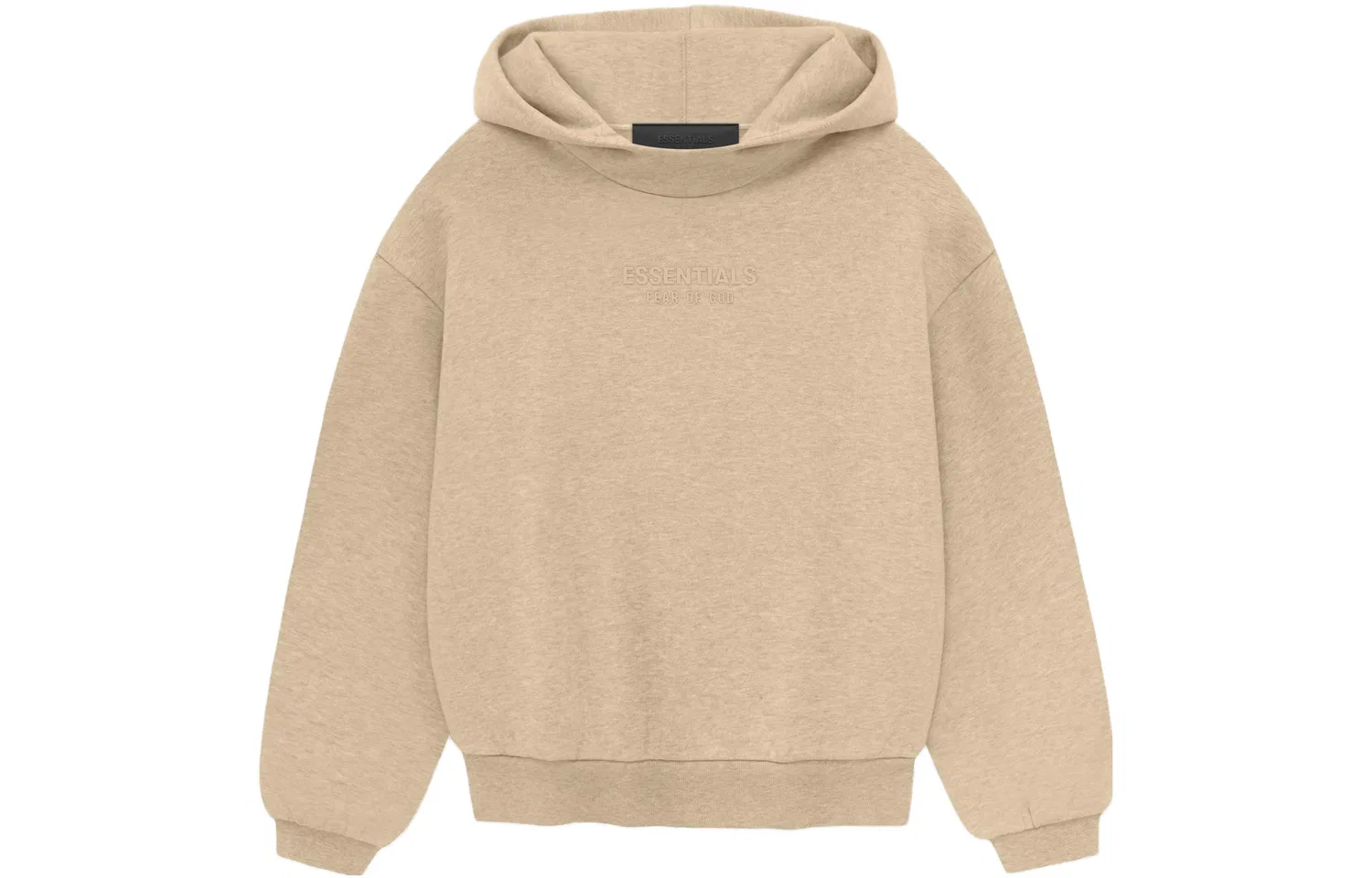 Детский свитшот с принтом Fear Of God Essentials, Cloudy Gold/Gold Heather