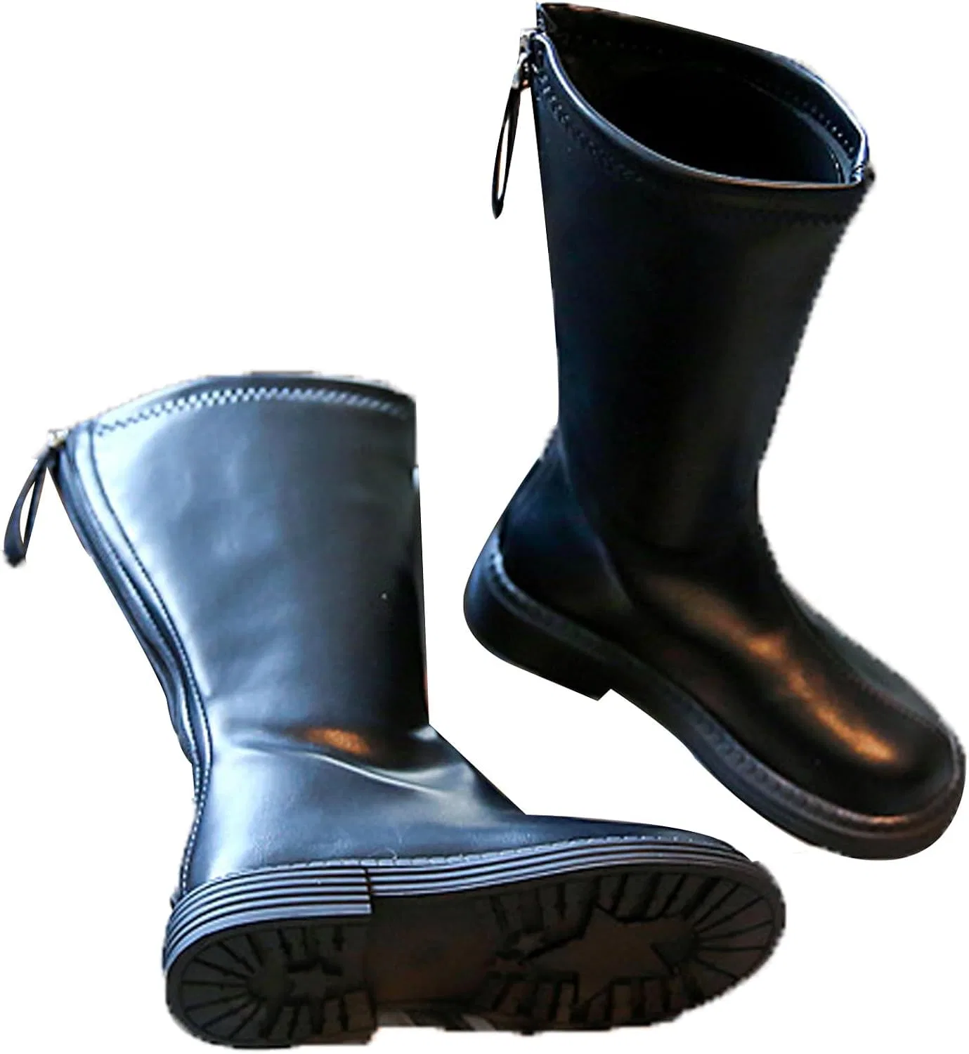 Детские сапоги для верховой езды с принтом High Tube Riding Boots FXiaoy, Black