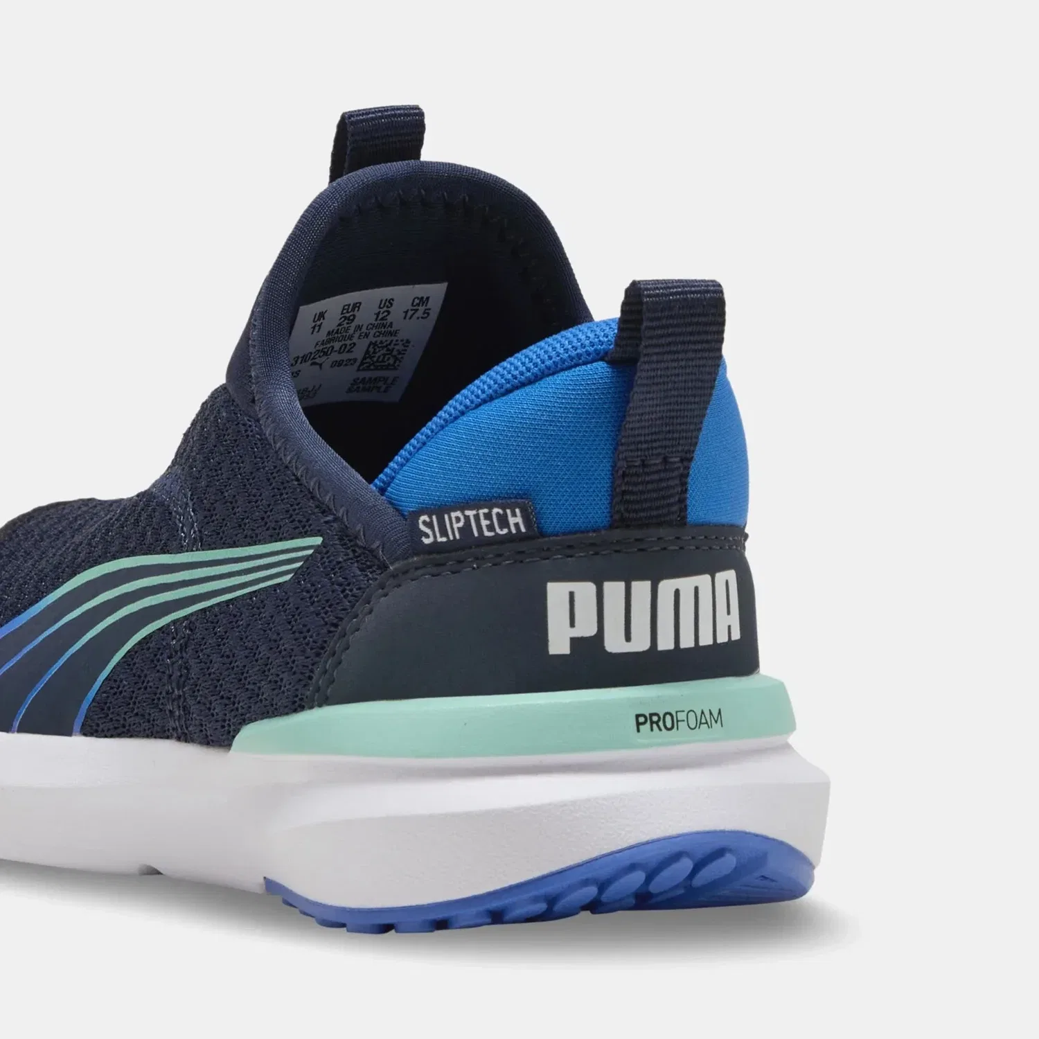 Детские кроссовки для мальчиков беговые Kruz ProFoa SLIPTECH Puma, синий — фото 4