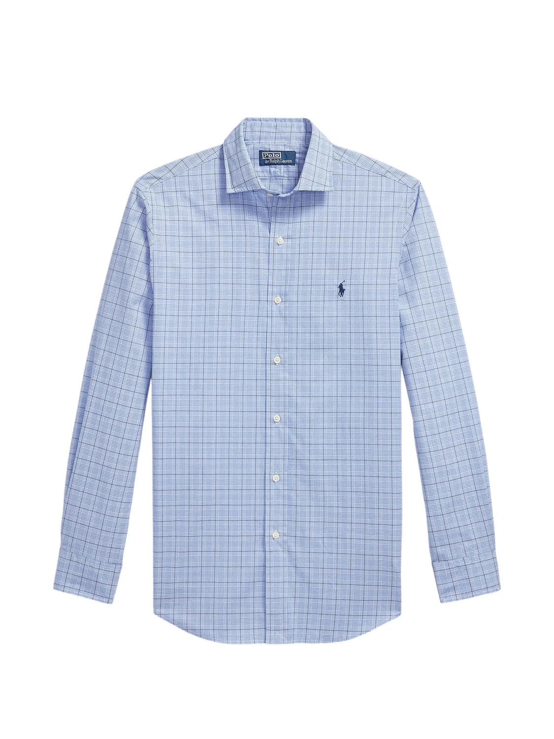 Рубашка в клетку с длинным рукавом Polo Ralph Lauren, синий