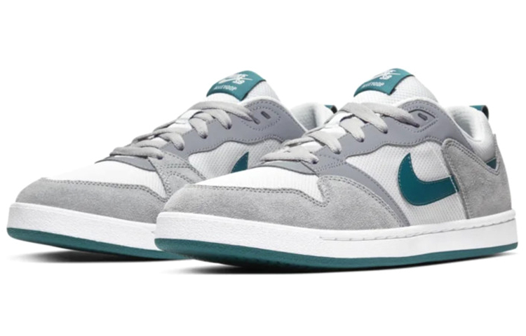Кроссовки Nike SB Alleyoop Particle, серый/белый/бирюзовый — фото 3