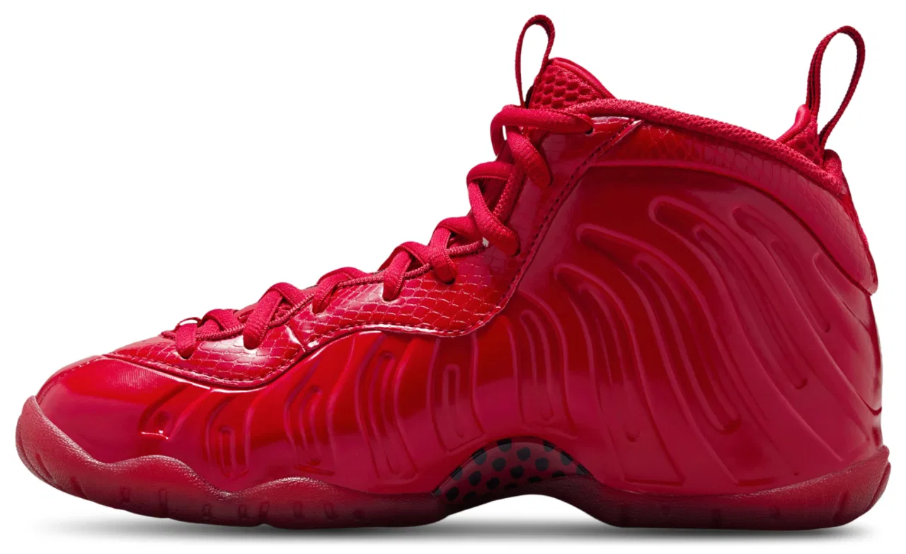 Кроссовки для мальчиков Little Posite Pro Nike, цвет Grey Fog/Picante Red/White — фото 2
