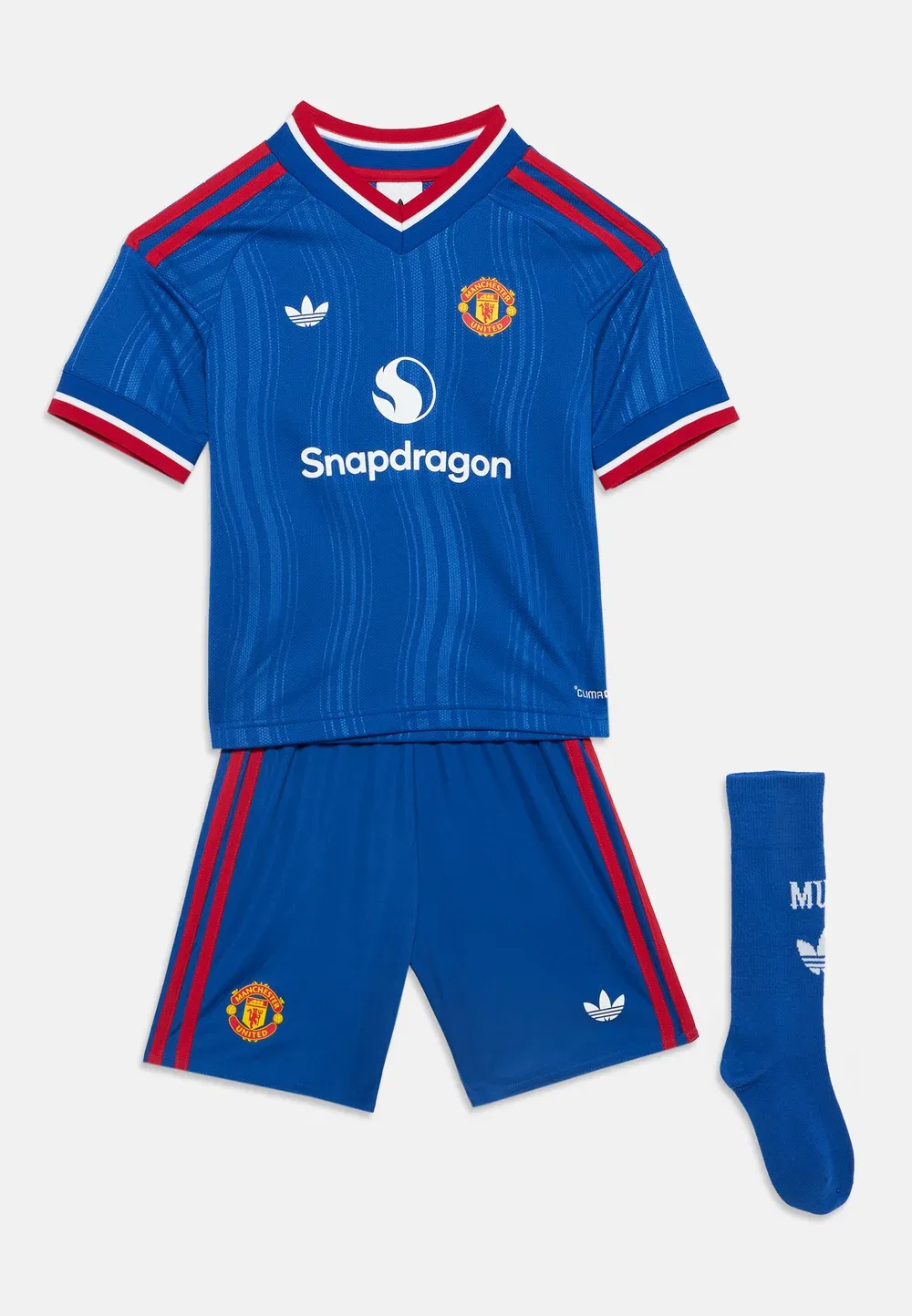 Комплект спортивной футболки унисекс «Манчестер Юнайтед» Adidas Originals, Royal Blue — фото 3