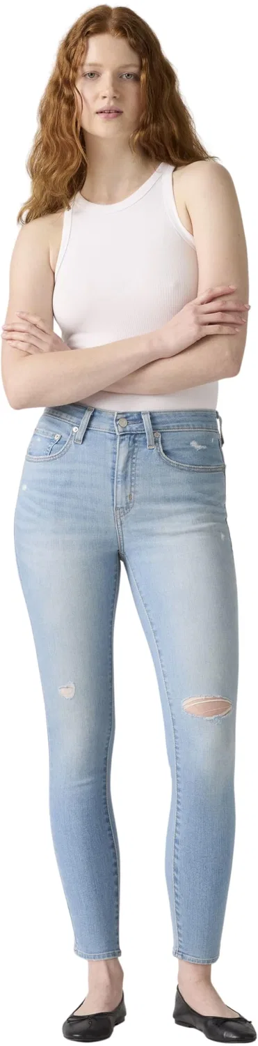 Женские джинсы с высокой посадкой Levi's 721 High Rise Skinny, Simple Solution — фото 4