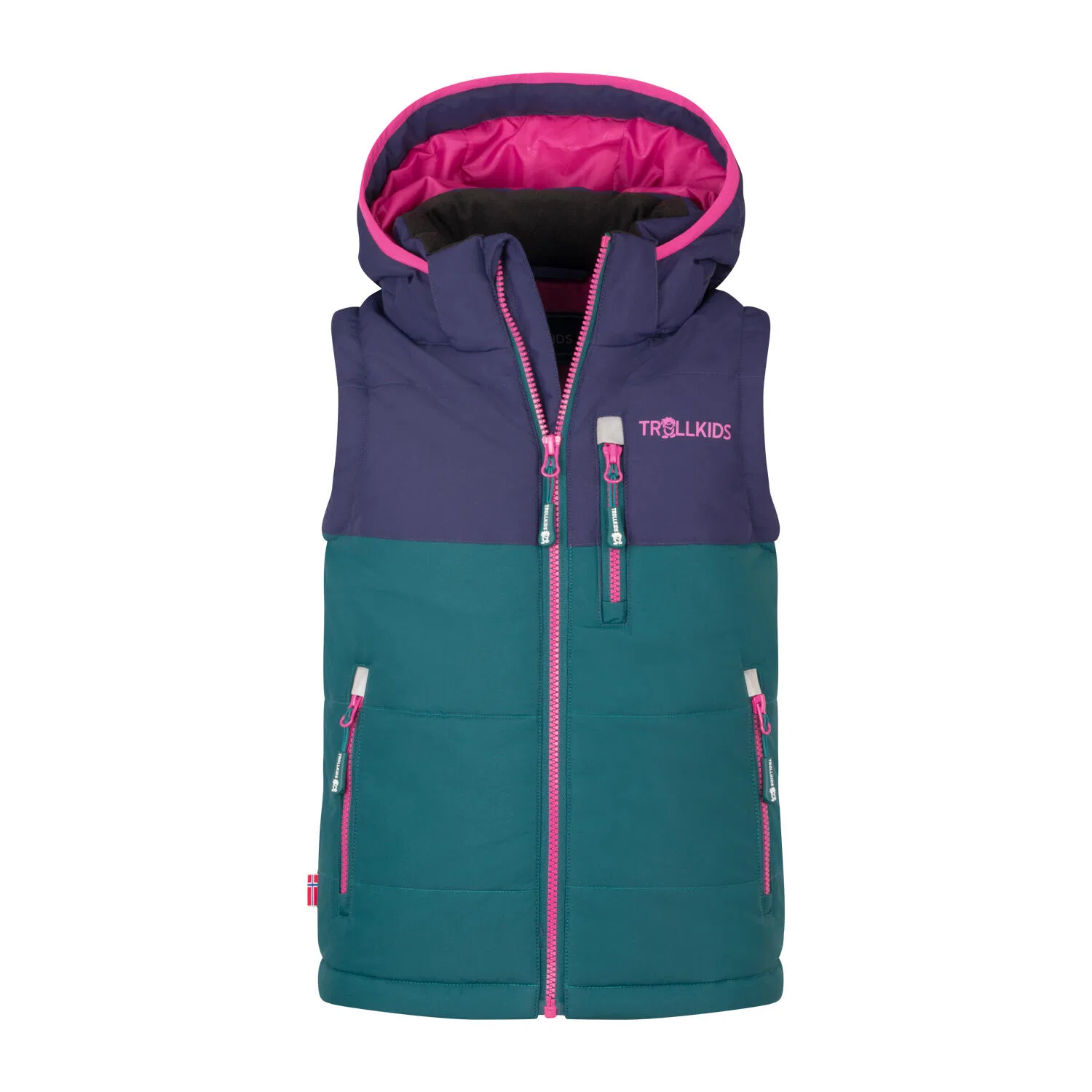 Детский утепленный жилет Narvik Vest XT Trollkids, Berlinerblau