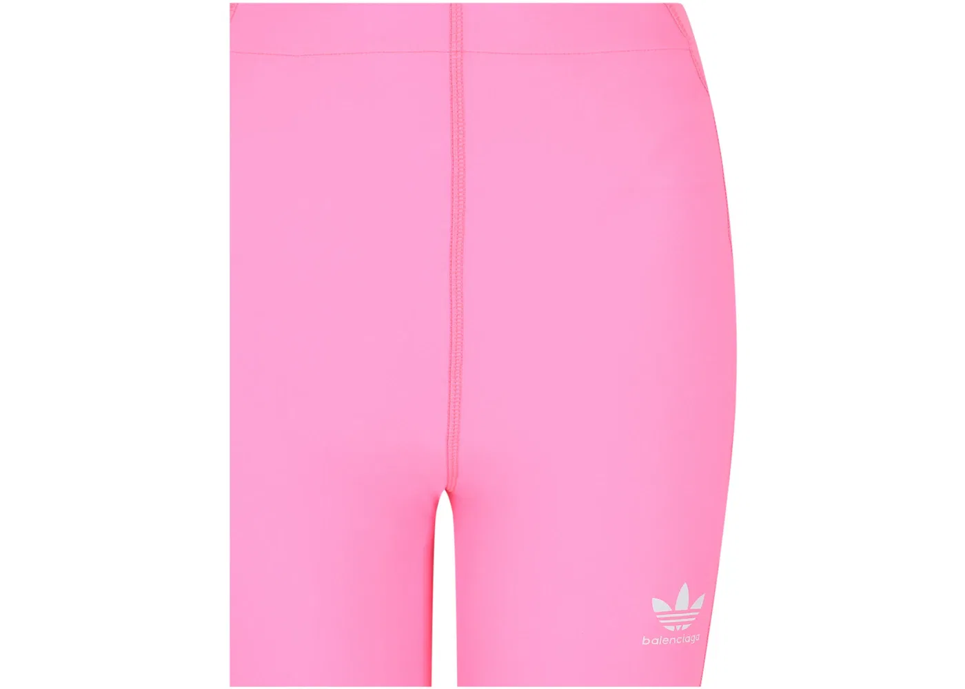 Женские шорты с принтом Balenciaga x Adidas 3-Stripes Shorts Balenciaga, Neon Pink — фото 3