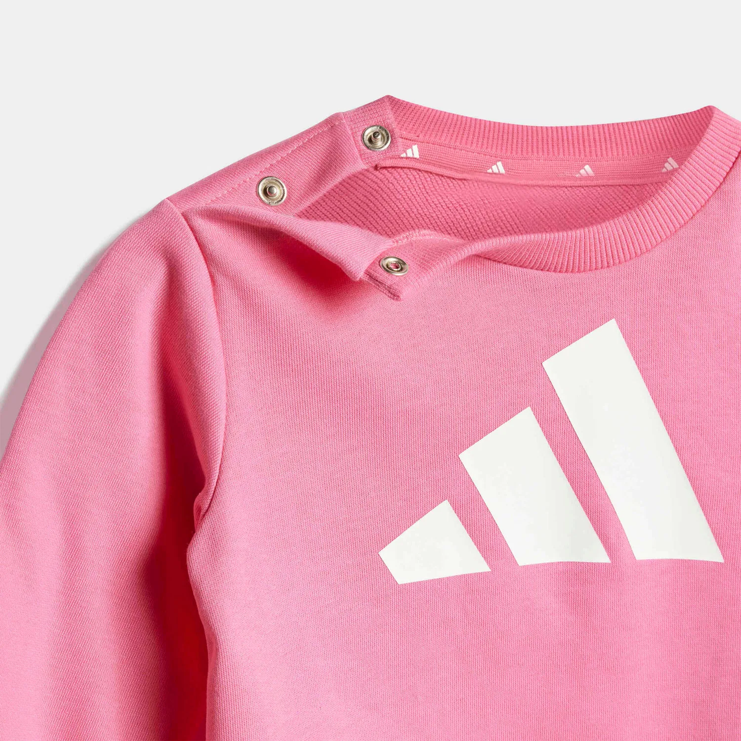 Детский спортивный костюм из футера Adidas, Роза — фото 3