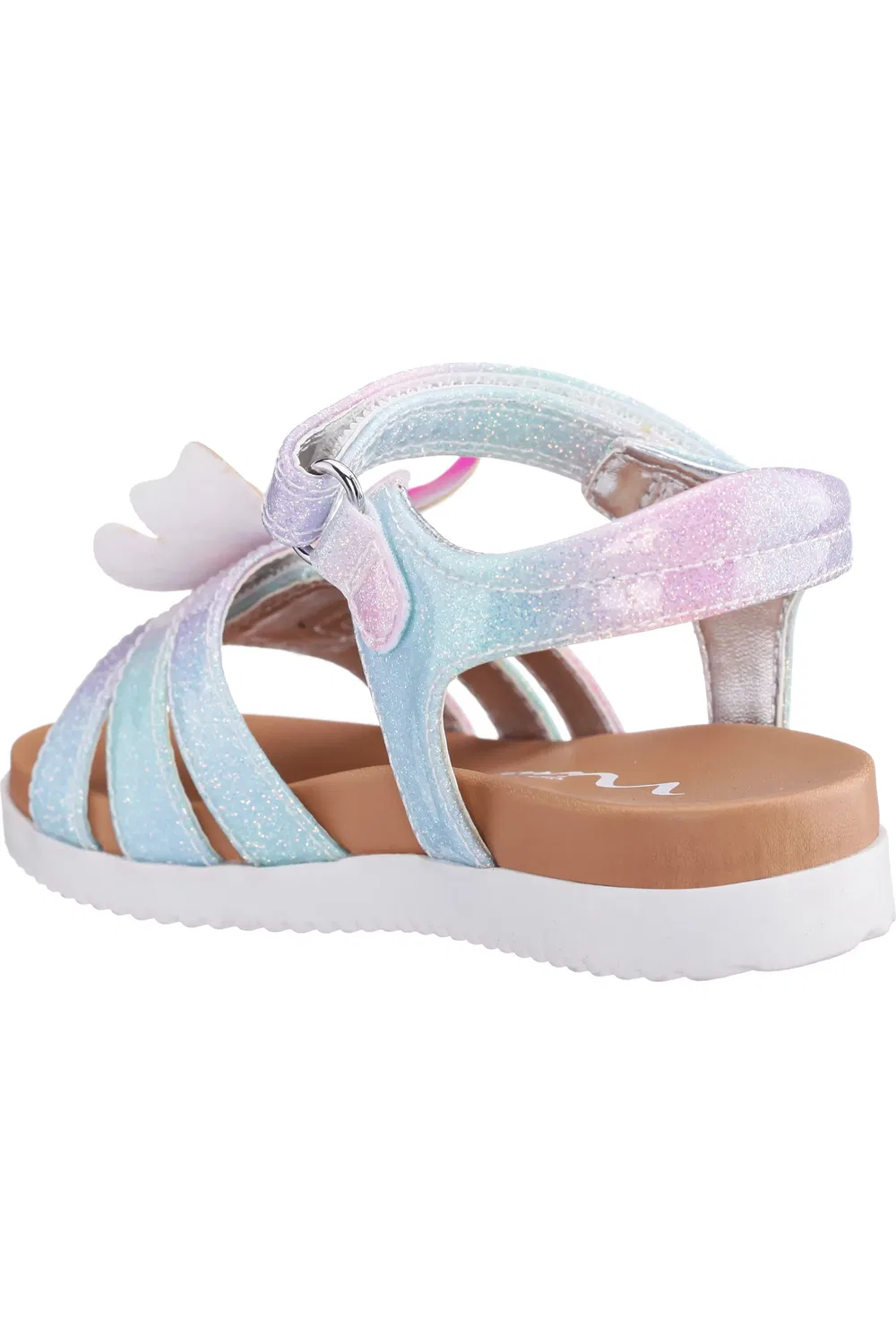 Сандалии детские с бабочкой Branty Nina, Pastel Multi Coated Glitted — фото 2