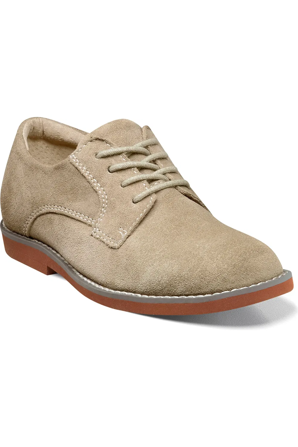 Детские оксфорды шнурованные на кожаной подошве Kearny Florsheim, Sand