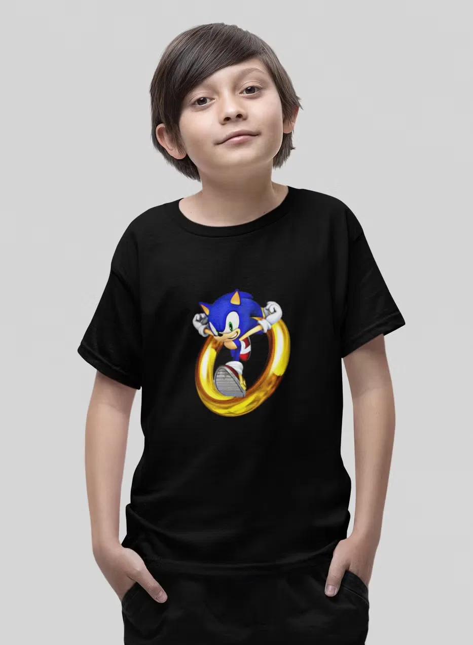 Футболка с принтом Sonic the hedgehog, Zoom